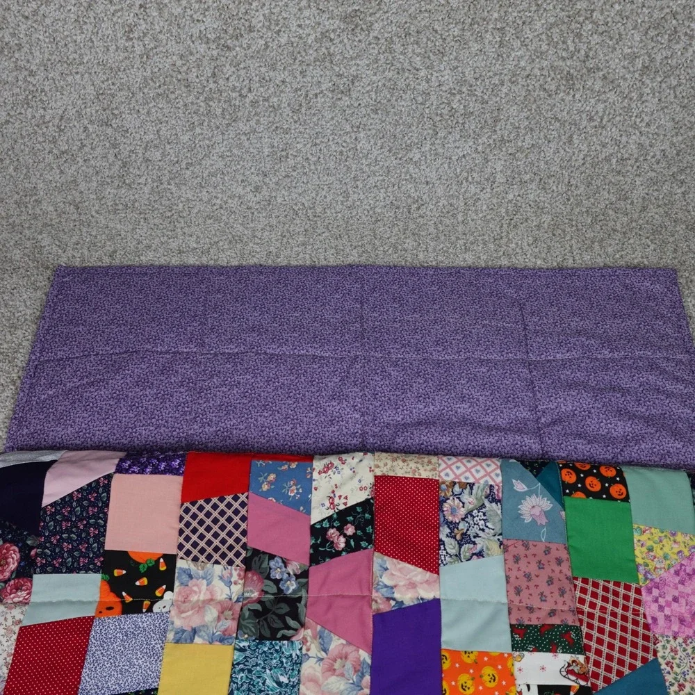 Handmade crazy quilt